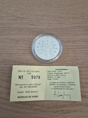 100 francs écus - 15, arc