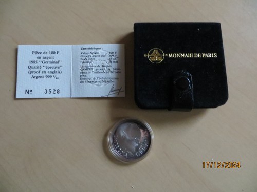 Silbermünze frankreich 100 - 100, f