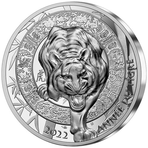 Silbermünze jahr des tigers - des,