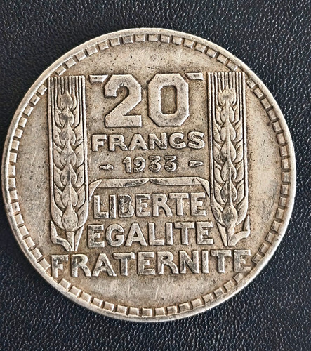 Frankreich francs 1933 - frankreich, 20