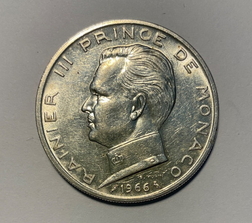 Francs 1966 monaco prince - francs,