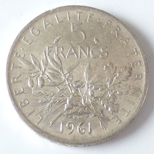 Francs 1961 silber - 5,